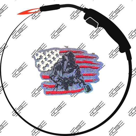 Welder American Flag